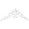 Ekena Millwork Pitch Kendall Architectural Grade PVC Gable Pediment, 72"W x 21"H x 1"P (7/12) GPP072X021X100KEN - alternate 1